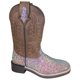 thumbnail image 1 of Bota vaquera Ariel Pastel Glitter / Crazy Horse para niños - Talla EE. UU.: 6 Smoky Mountain Boots 3077Y-6R, 1 of 1