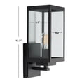 thumbnail image 3 of SAFAVIEH Rinnah 2-Light A19 Bronze Steel Wall Sconce with Black Shade, Set of 2, 3 of 8