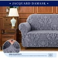 thumbnail image 4 of Subrtex Housse de Canapé Jacquard Damassé 1 Pce Douce Extensible, 4 of 6