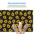 thumbnail image 5 of Pofeuu Sunflowers Print Desk Mat for Keyboard and Mouse，Computer Desk Matt for Desktop，Large Mouse Pad for Desk，Desk Pads on Top of Desks 12x31.5in, 5 of 8