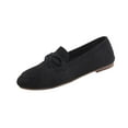 thumbnail image 2 of Miluxas Womens Suede Loafers,Walking Flats Shoes for Women,Slip on Ballet Flats Casual Shoes Black 6.5(38), 2 of 9