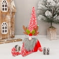 thumbnail image 4 of Adornos Navideños Xihbxyly Muñeco de Patas Largas Sin Rostro de Rodolfo Rojo, 4 of 6