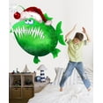 thumbnail image 2 of Wallhogs Christmas Angler Cutout Wall Decal, 2 of 2