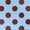Blue and Burgundy Polka Dot, variant on onn Phone Case for iPhone 18 Pro Max / 17 Pro Max, MagSafe Compatible - Clear Iridescent