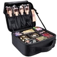 thumbnail image 1 of Bolsa de maquillaje de viaje JAMW Bolsa de tren de maquillaje 10.4 pulgadas Negro Sencillez, 1 of 5