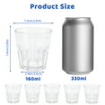 thumbnail image 4 of 12 Pcs Plastic Drinking Glasses, Acrylic Water Tumblers, Unbreakable Plastic Cups, Kids Drinking Cups, Reusable Drinkware Tumblers for Children Kitchen Picnic Party Juice (12pcs-160ml-clear), 4 of 7