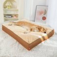 thumbnail image 2 of ZZ Dog Kennel Winter Warm Sleeping Mat Full Removable Washable Large Dog Golden Retriever Dog Sofa Dog Mat Winter Dog Beds, 2 of 6