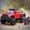 Red with box, variant on 1:24 pickup truck die cast metal model car, off-road vehicle children's toys with sound and lights, gifts for boys