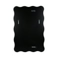 thumbnail image 5 of Kate and Laurel Viona Modern Scalloped Rectangle Mirror, 24 x 36, Black, Decorative Wavy Mirror with Unique Rippled Edge for Use as Bathroom Vanity Mirror, 5 of 8