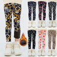 thumbnail image 2 of Pantalones de terciopelo con estampado de estrellas para niñas, mallas cálidas gruesas, para otoño e invierno, 4-13 años, 2 of 4