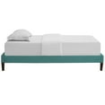 thumbnail image 4 of Mod Uptown Mid-Century Upholstered Platform Bed, Twin, Aqua Blue, 4 of 5