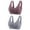 Purple, variant on Tumotour Front Open Bras For Women Full Coverage Wirefree Bra Button Closeure Bra For Mom Gift Nursing Underwear Bra Non Steel Ring Movement Seamless Gathering Adjustment Yoga Sleep Large Bra 2Pcs