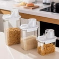 thumbnail image 6 of Clear Airtight Food Storage Containers Airtight Large Dry Food Storage Containers With Pouring Spout For Flour And Cereal Food Storage, 6 of 6