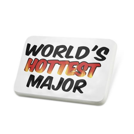 Porcelein Pin Worlds hottest Major Lapel Badge – NEONBLOND
