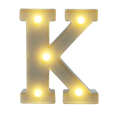 

Tangnade Room Decor LED Letter Lights Light Up Plastic Letters Standing Hanging Warm Wihte Light