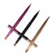 thumbnail image 3 of 3 pinceles de labios de doble punta, correctores, delineadores de labios retráctiles y pinceles de maquillaje (dorado, morado y negro)., 3 of 7