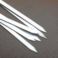thumbnail image 4 of 6 Pcs Brochettes Plates en Acier Inoxydable pour Barbecue Extérieur Manche Long, 4 of 4