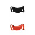 thumbnail image 1 of 2 piezas de bolso de hombro de moda, bolso de pecho, bolso de bola de masa para viajes al aire libre naranja negro, 1 of 9