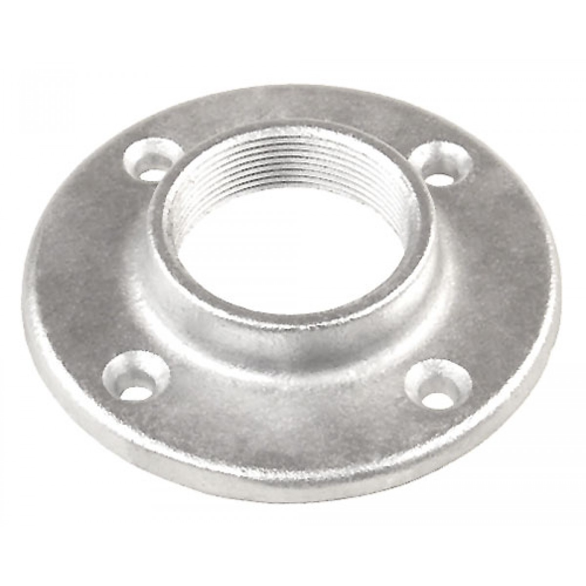 1 Pc, 11/4 In. Floor/Ceiling Flange, Malleable Iron Used to Connect 1