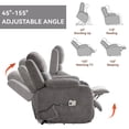 thumbnail image 2 of Power Lift Recliner Chair for Elderly, UHOMEPRO Lift Recliner Chair with Heat and Massage, Infinite Position Recliner with USB Port and Cup Holders, Gray, 2 of 9