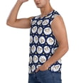 thumbnail image 3 of Balery Cute Sheep With Star Camisetas sin mangas para hombre, absorbe la humedad y protege contra el mal olor.-3X-Large, 3 of 7
