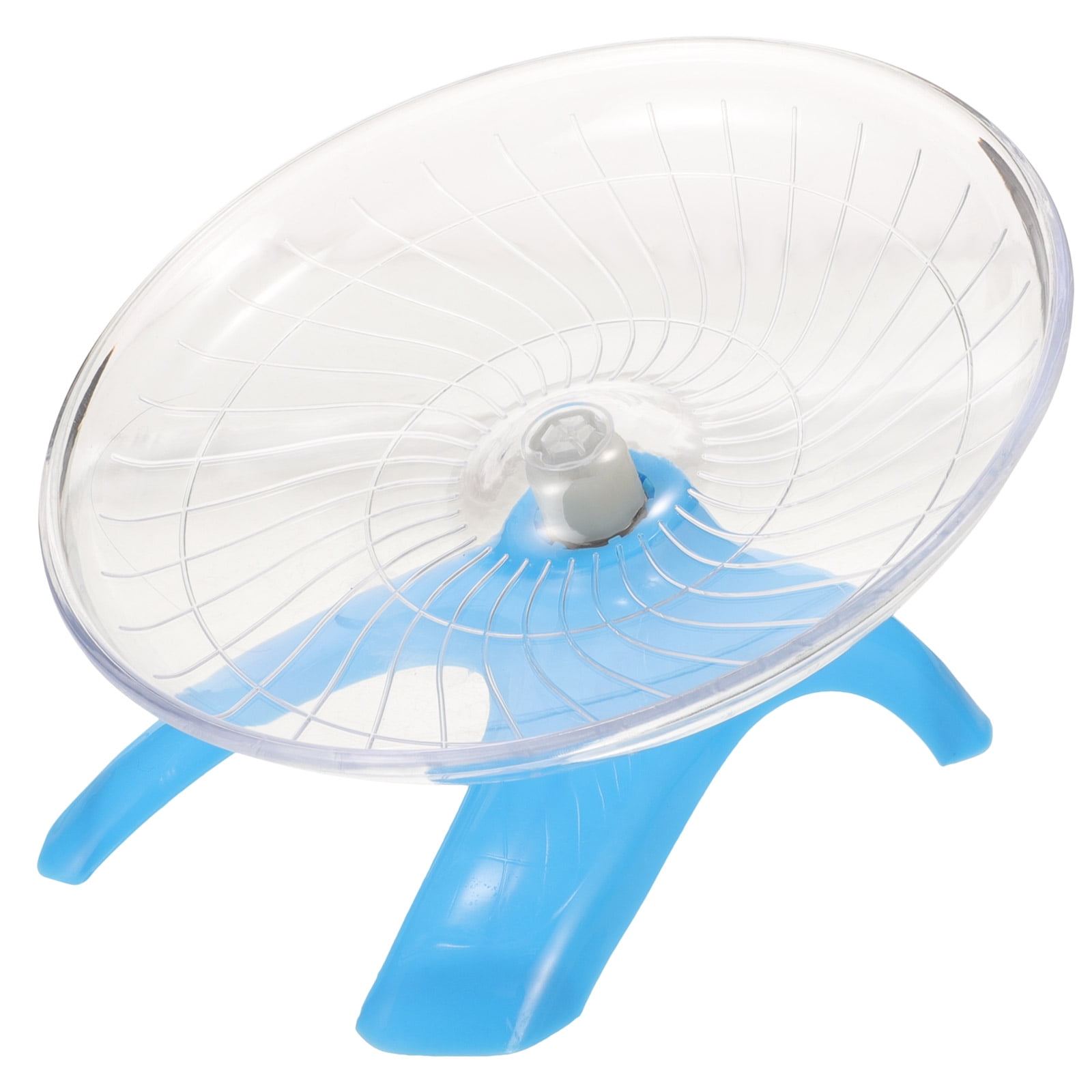 Alasum Sky Transparent Plastic Low Noise Hamster Running Wheel for Small Pets