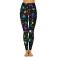 thumbnail image 4 of Christmas Holiday Lights And Snowflakes Leggings Push Up Yoga Pants Aesthetic Stretch Yoga Legging Women Fitness Sport Pants, 4 of 6