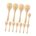 thumbnail image 1 of Maracas de madera sin terminar, maracas en blanco para niños y adultos, instrumento musical de arena 12 piezas, 1 of 9