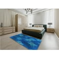 thumbnail image 5 of Ahgly Company Machine Washable Indoor Rectangle Transitional Blueberry Blue Area Rugs, 5' x 8', 5 of 7