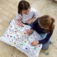 thumbnail image 5 of Funda de almohada para colorear para niños, almohada larga con grafiti para niños, actividad entre padres e hijos, almohada pintada a mano, 5 of 5