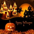 thumbnail image 3 of Guirnalda de luces de Halloween, 20 luces LED naranjas de calabaza, 36 m, 3D, de plástico, para Halloween, Navidad, festivales, fiestas y decoración de interiores., 3 of 5