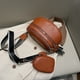 thumbnail image 5 of Cangurera Bolso Riñonera multibolsillos Casual PU Cuero Pecho Suave para Fiesta (Marrón), 5 of 8