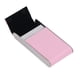 thumbnail image 2 of Pitillera de acero inoxidable, soporte para contenedor de cigarrillos, caja de cigarrillos portátil para hombres y mujeres, color rosa, 2 of 14