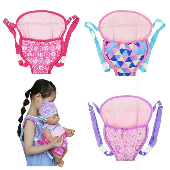 Amerteer Carrier Backpack Unique Comfortable Cotton Padding Doll Accessories Red, 2.4 oz