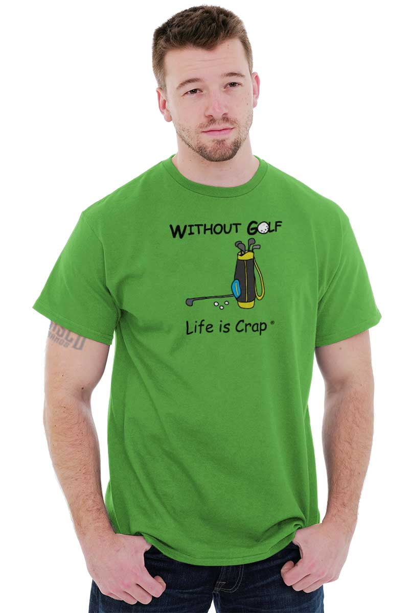 mager Mockingbird morbiditet Without Golf Caddy Club Golfer Mens Graphic T Shirt Tees Brisco Brands -  Walmart.com
