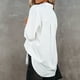 thumbnail image 5 of Pntutb Mujeres Suelto Casual Manga Larga Sólido Turn Down Collar Casual Blusa Camiseta tops Pntutb Pntutb-5826, 5 of 9