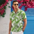 thumbnail image 2 of HAOMEILI Men's Hawaiian Shirt Short Sleeve Floral Button Down Shirts Tropical Holiday Beach Shirts, 2 of 7