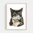 thumbnail image 2 of Purrfect Morning - Painting Unframed Wall Art Print 16 x 24 inches, 2 of 16