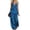 blue, variant on Two Piece Summer Sets for Women Cheetah Print Loose V Neck Sleeveless Tops Chiffon Trousers for Date