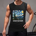 thumbnail image 2 of Gogh Outside Men'S Muscle T-Shirt, Sleeveless, Muscle Tank Tee Top L, 2 of 7