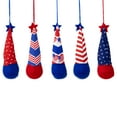 thumbnail image 5 of Northlight Hearts, Stars and Stripes Patriotic Gnome Ornaments - 6.5" - Set of 5, 5 of 5