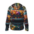 thumbnail image 3 of Uemuo Flower Covered Vintage Car Pattern Women's Full Zip UPF 50+ Sun Protection Hoodie Jacket Long Sleeve Sun Shirt Hiking Outdoor Performance with Pockets-, 3 of 9