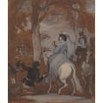 thumbnail image 2 of Robert Smirke 20x23 Black Ornate Framed Double Matted Museum Art Print Titled: One from Illustrations to Shakespeare, 2 of 5