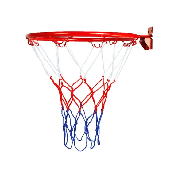 Basketball Rim Replacement Steel Portable Basketball Rim and Net with Screws Heavy Duty Weather Hanging Basketball Hoop for Indoor Outdoor Basketball Hoop Rim and Net