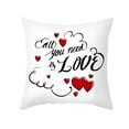 thumbnail image 2 of Cptfadh Valentine's Day Throwing Pillow Cover Red Love Letter Peach Skin Printing Pillow Cover Sofa Cushion Cover, 2 of 7