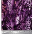 thumbnail image 1 of Soimoi Purple Cotton Cambric Fabric Leopard & Wild Animal Skin Printed Fabric 1 Yard 56 Inch Wide, 1 of 3