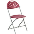 thumbnail image 2 of Flash Furniture HERCULES Series 650 lb. Capacity Burgundy Plastic Fan Back Folding Chair, 2 of 12