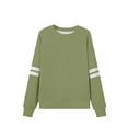 thumbnail image 3 of ShiShine Long Sleeve Sweaters for Women Oversized Color Block Sweater Comfy Crewneck Pullover, 3 of 5