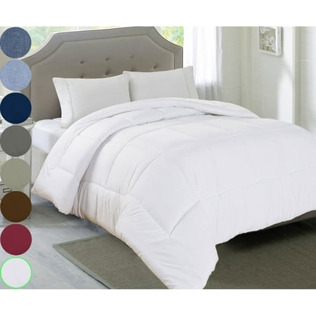 Swan Comfort All-Season Extra Soft & Warm Goose Down Alternative, Lightweight Luxurious Machine Washable Comforter - Twin,