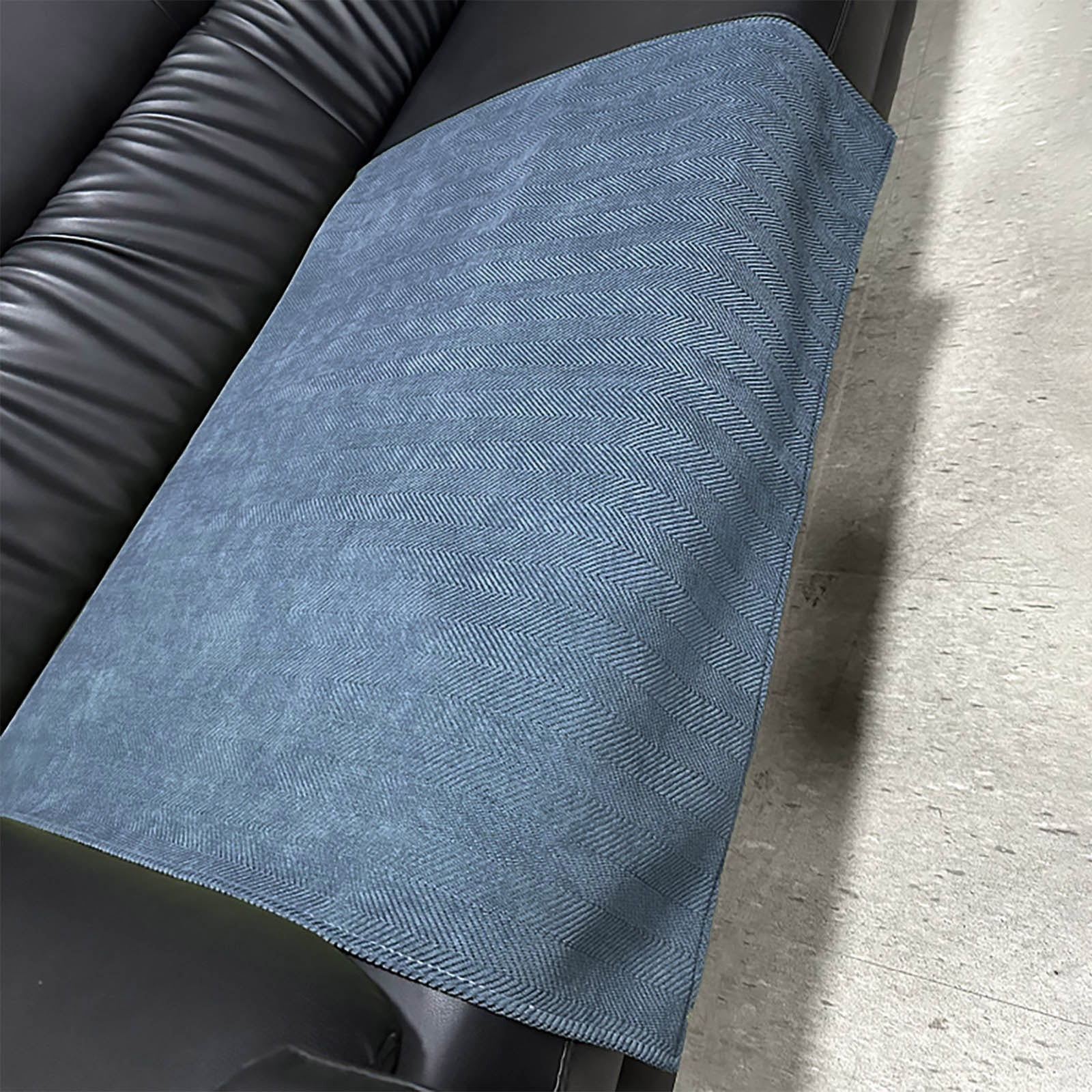 100Fens Herringbone Chenille Fabric Furniture Protector Sofa Cover 70x70cm